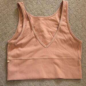 Lululemon Athletica Ribbed Peach Tank